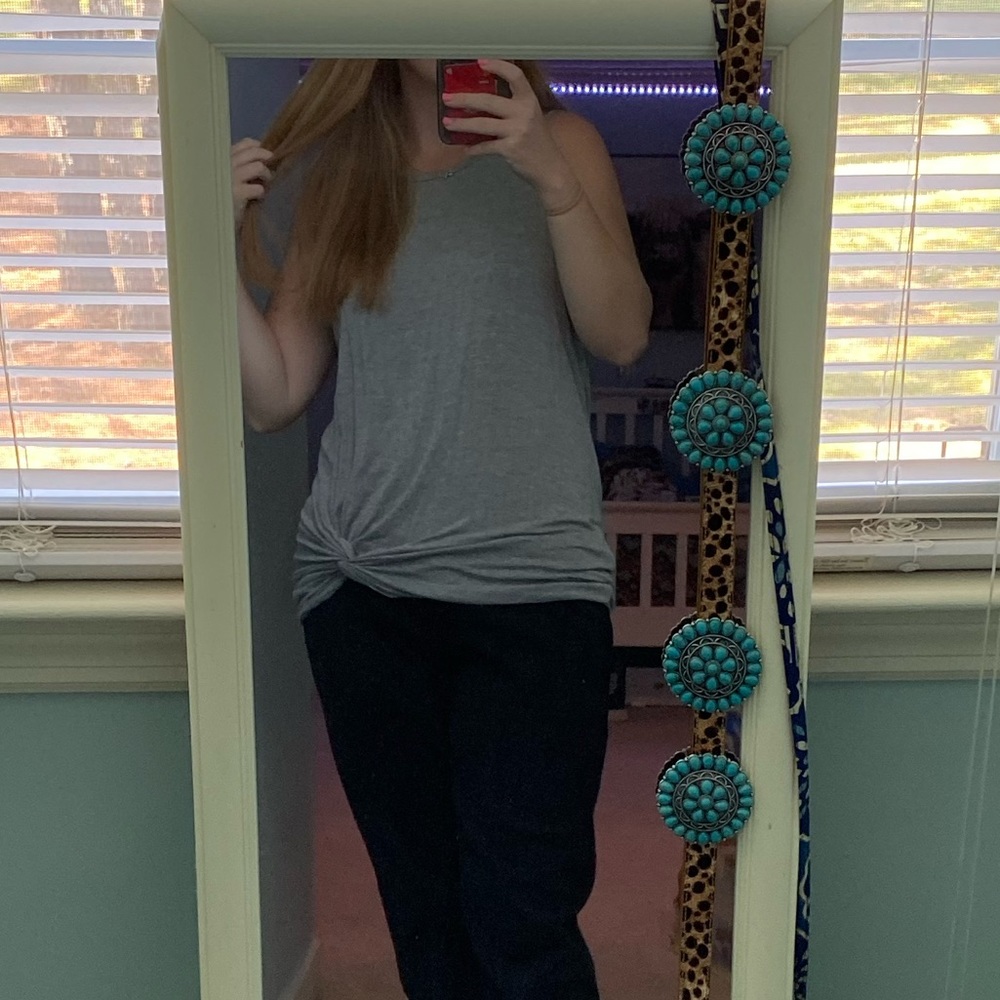 Heather grey tank top